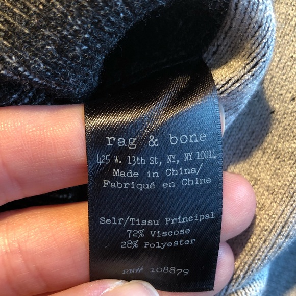 Charcoal Rag & Bone Knit Dress - Picture 6 of 6